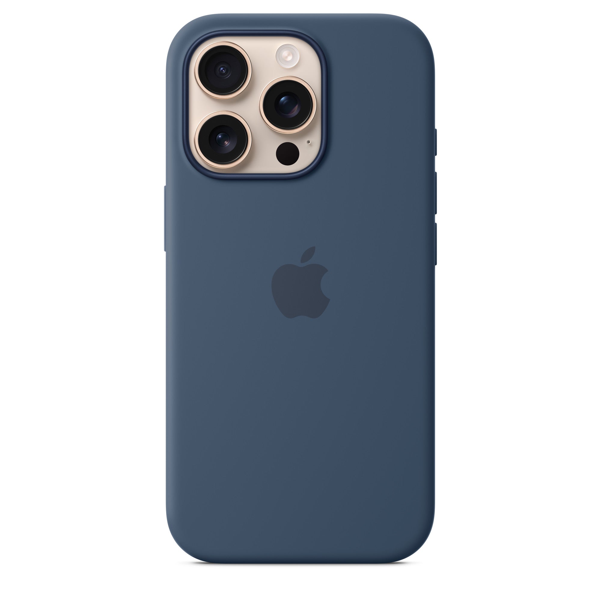 iPhone 16 Pro Max Silicon Case Magsafe New Camera Control Button - Denim
